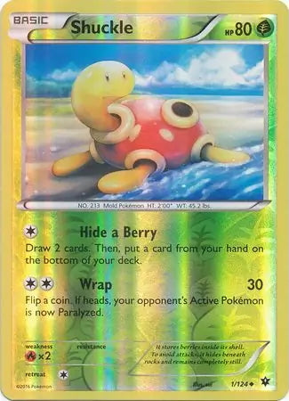 Fates Collide Shuckle #1/124 reverse holo